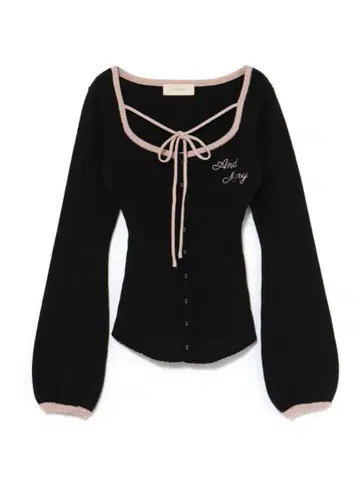 andmary Sonique knit tops black