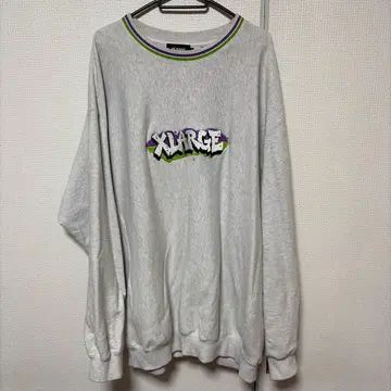 XLARGE 그레이 로고 맨투맨 XL