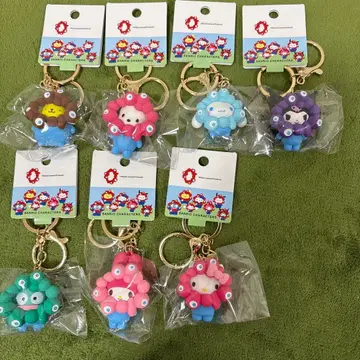 산리오 미야쿠미야쿠 입체 마스코트 파스텔 7종 컴플리트 세트