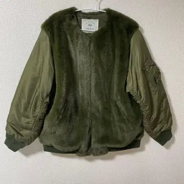 PUAL CE CIN MA-1 스타일 자켓 올리브 그린