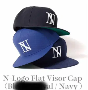 The BONEZ 미사용 로고 캡 네이비