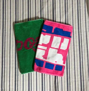 마카로니 연필 타월 2장 세트