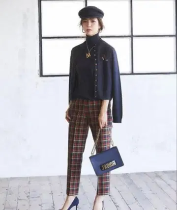 seventen by miho kawahito 체크 팬츠