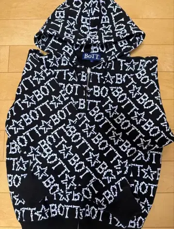 BoTT 뼈 무늬 집업 후드티 S 사이즈 후디