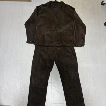 나노 유니버스 코듀로이 셔츠 자켓 셋업 XL L 브라운