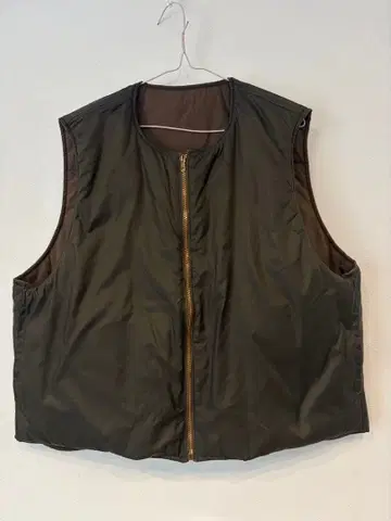Unlikely Reversible Utility Vest 브라운 L