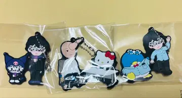 오모코로 채널 x 산리오 캐릭터즈 쿄산 러버 스트랩 3개 세트