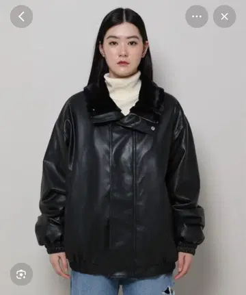 3.3 필드 트립 팜스탄 보아 안감 페이크 가죽 자켓