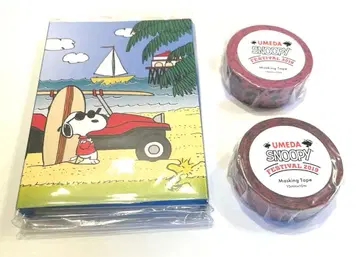 스누피 페스티벌 파타파타 메모 마스킹 테이프 3세트 미사용 새상품