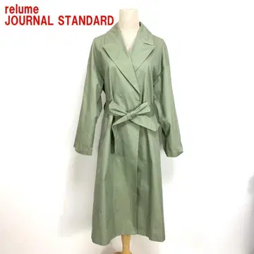 A5222 레리움 저널 스탠다드 트렌치코트 면 그린 38