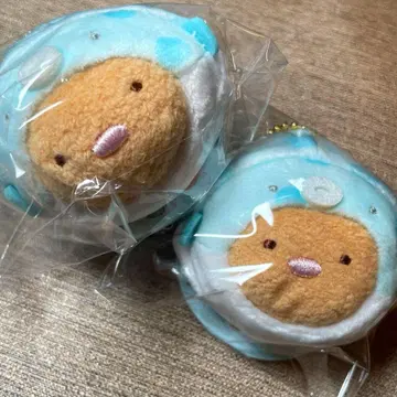 스미코구라시 수족관 한정판 돈카츠 걸이 봉제 인형 키링 영화