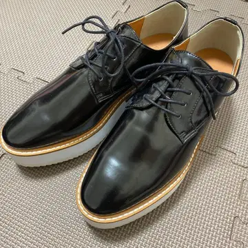 [ 새상품급 ] LOWRYSFARM 블랙 통굽 레이스업 슈즈 L