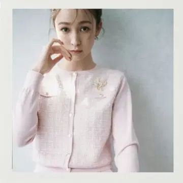 CELFORD 트위드 도킹 니트 가디건