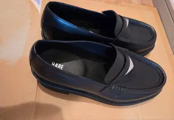 HARE 블랙 로퍼 [ 메탈 로퍼 ]