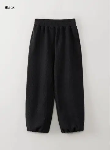 OHOTORO Nap Waffle Jogger Pants BLACK