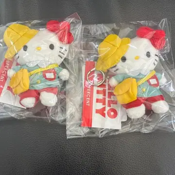 [ 익명 배송 ] 로리즈팜 헬로키티 유치원 토이 키링 2개 세트