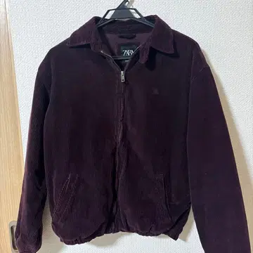 ZARA 버건디 코듀로이 자켓