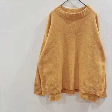 오렌지 니트 스웨터 Free 사이즈