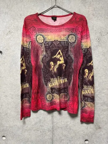 장 폴 고티에 긴팔 T셔츠 파워넷 세컨드 스킨 타투 40