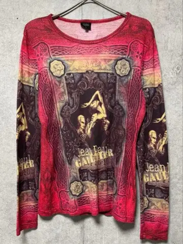 장 폴 고티에 긴팔 T셔츠 파워넷 세컨드 스킨 타투 40