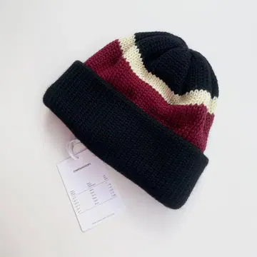 [ 새상품 ] COMESANDGOES 3COLOR KNIT 보더 니트 캡