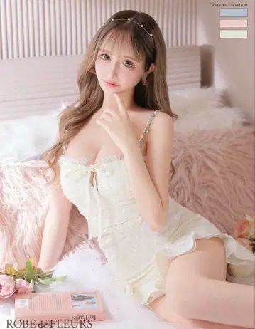 ROBE de FLEURS 로브 드 플뢰르 스팽글 레이스 x 비쥬