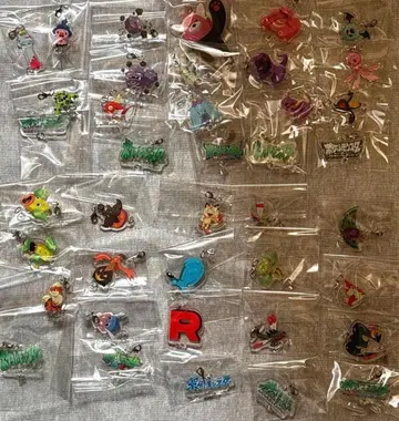 포켓몬 포켓몬 센터 로켓단 아크릴 참 로고 10종 포켓몬