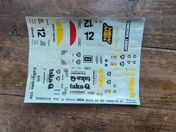칼리그라프 1/24 요스트 포르쉐용 데칼