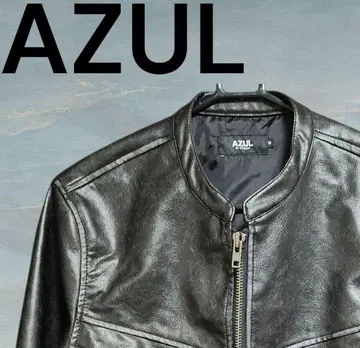 AZUL 블랙 가죽 싱글 라이더 자켓 새상품급