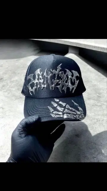 리메이크 메쉬 캡 블랙 custom y2k