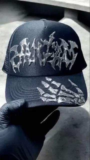 리메이크 메쉬 캡 블랙 custom y2k