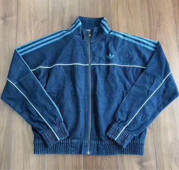 레어 adidas original 트랙 자켓 데님 L