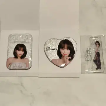 LE SSERAFIM 도쿄돔 채원 캔뱃지 아크링 키링