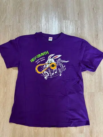HEY-SMITH 보라색 셔츠 XL