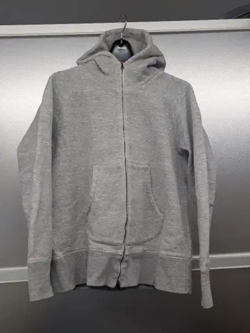 CURLY 그레이 풀 집업 후드티