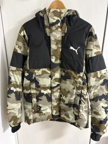 PUMA 프로텍티브 다운 자켓 US M 사이즈 카모플라주
