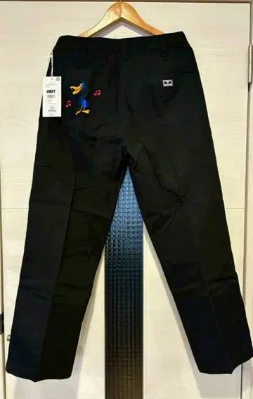 OBEY 오베이 워크 팬츠 블랙 자수 31인치