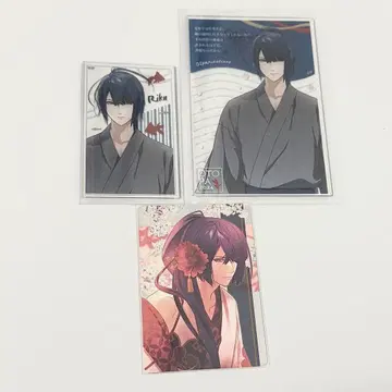 오라소와 리쿠 아크릴 스탠드 아크릴 블록 가을 바람 상점 펄 컬렉션 카드