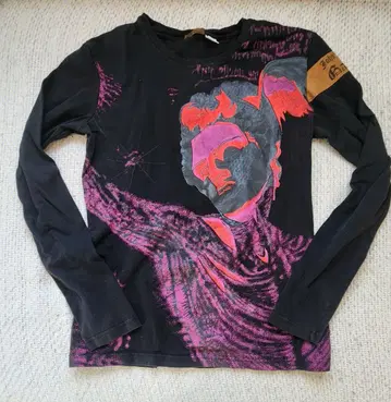 존 갈리아노 암밴드 롱 T 백 프린트