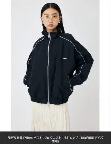 moussy OVERSIZED RACING 블루종