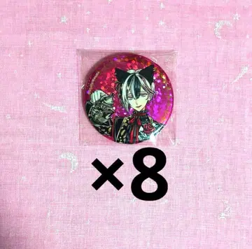 악마 집사와 검은 고양이 아쿠네코 난자타운 홀로그램 캔뱃지 베리안 세트