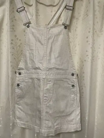 프린트 화이트 데님 살로펫 38 사이즈