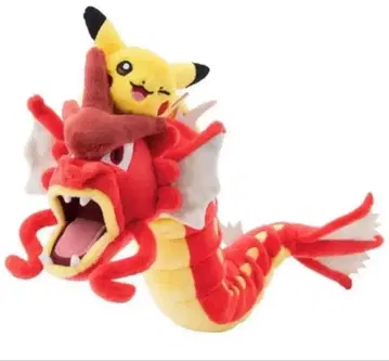 빨간색 갸라도스와 피카츄 봉제 인형 약 40cm