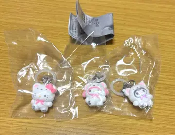 산리오 메지루시 액세서리 복슬복슬 스노우 키티, 마이멜로디, 쿠로미 세트