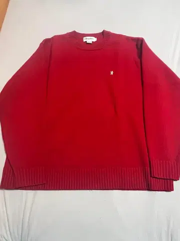 GYMPHLEX 울 캐시미어 크루넥 풀오버 니트 RED