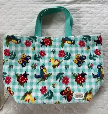 미사용 새상품 택 없음 페이러 하이디 체크 토트백