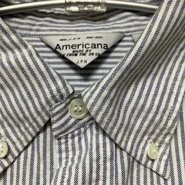 아메리카 스트라이프 긴팔 셔츠