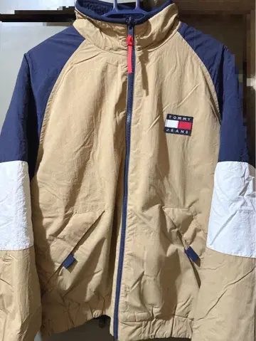 TOMMY JEANS 플리스 다운 자켓 리버서블