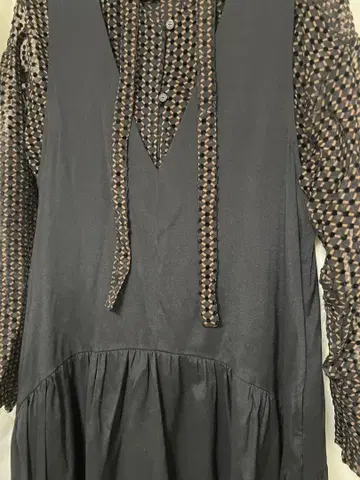 로페피크닉 롱 원피스 블랙 38 사이즈