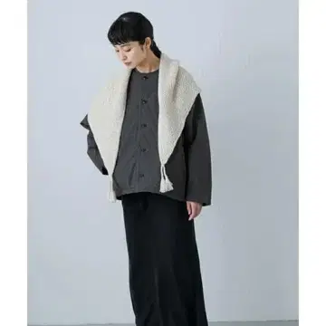 카구레 페루 태슬 스톨 아이보리